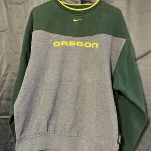 Vintage Nike Team University Of Oregon Ducks Center Swoosh Crewneck Medium